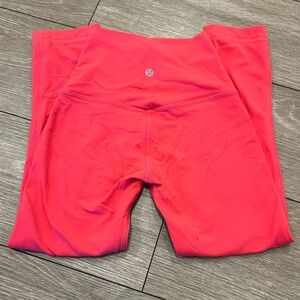 Lululemon Align High Rise Crop 21” - lip gloss pink - practically new.